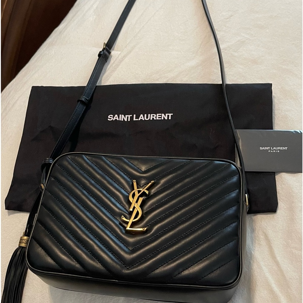 Yves Saint Laurent black Camera Bag handbag, crossbody.